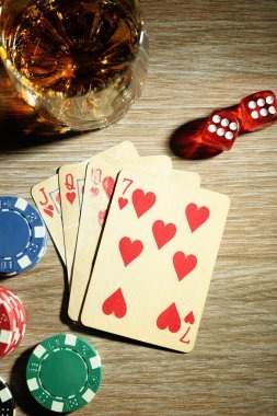 Roulette wheel spin in live studio